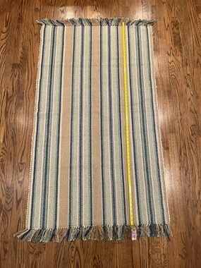 60”x35” Patina Vie Woven Rug with Fringe